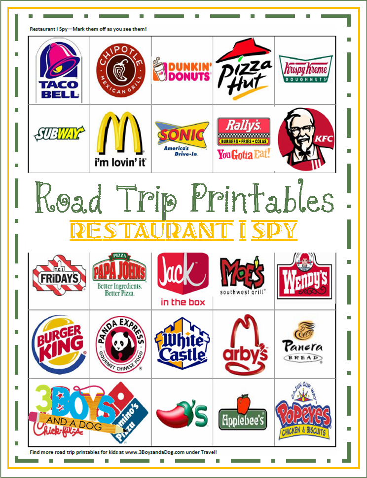 printable disney road trip games