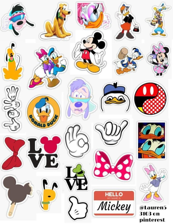 printable disney stickers