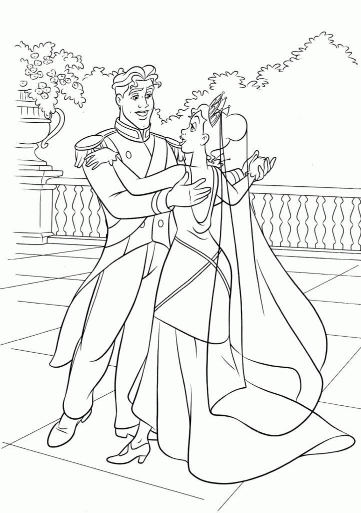 printable disney wedding coloring pages