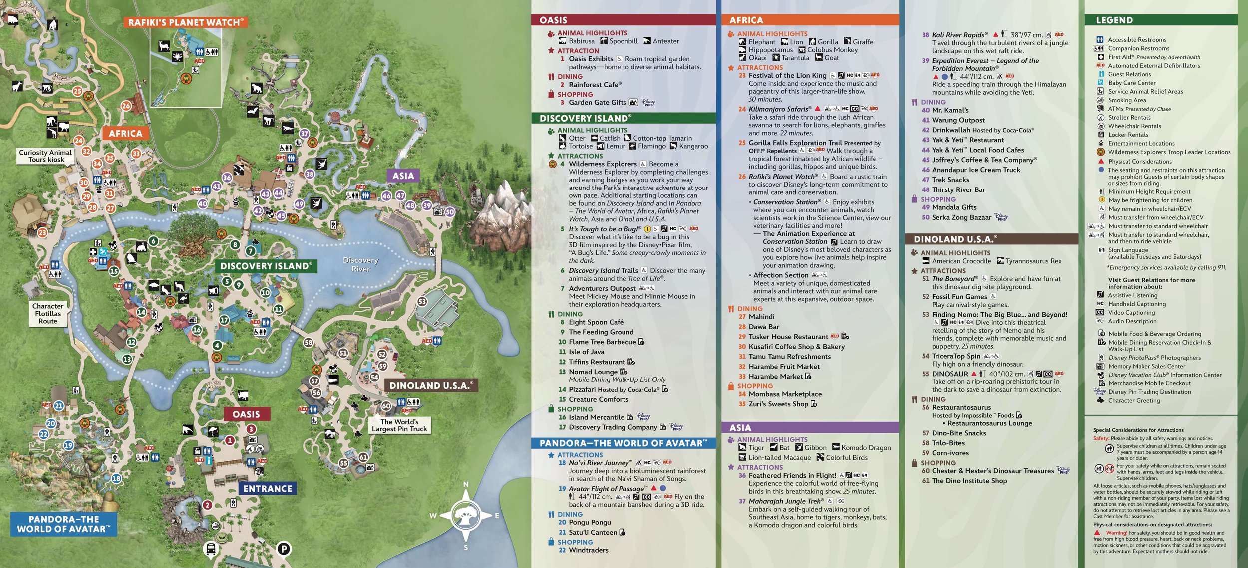 printable disney world animal kingdom map