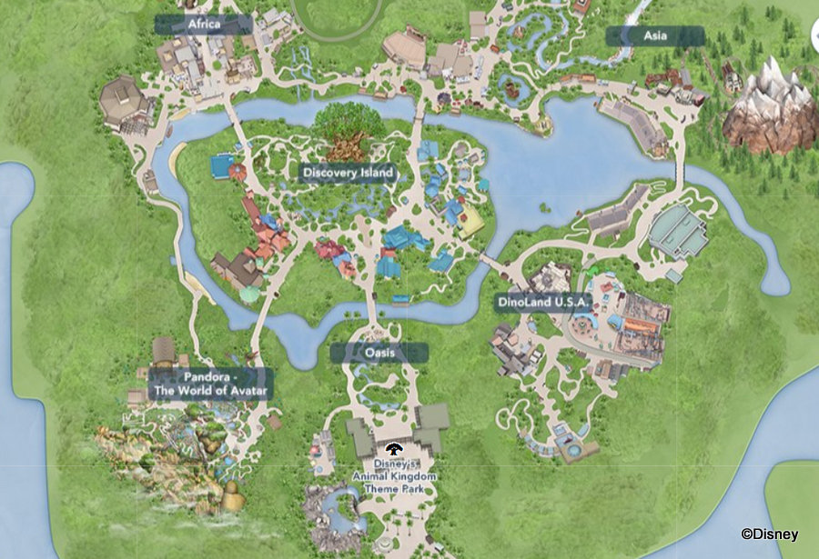 printable disney world animal kingdom map