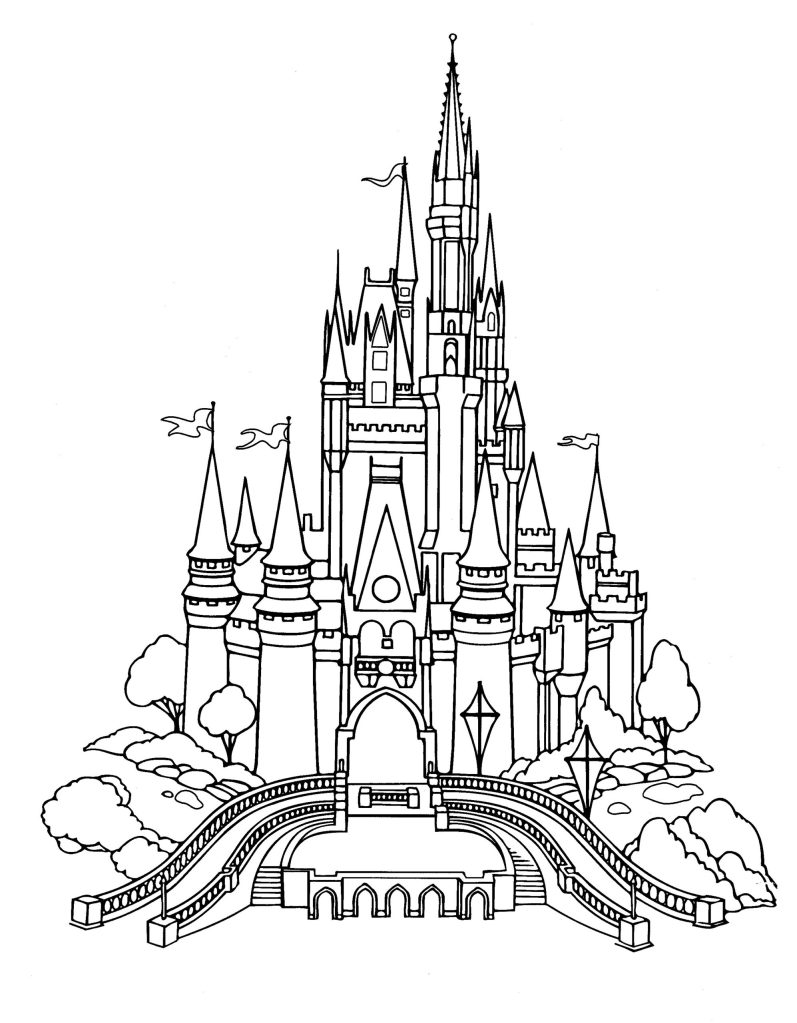 printable disney world coloring pages
