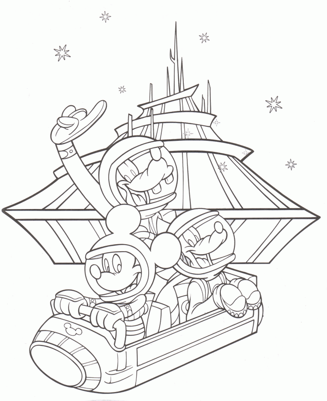 printable disney world coloring pages