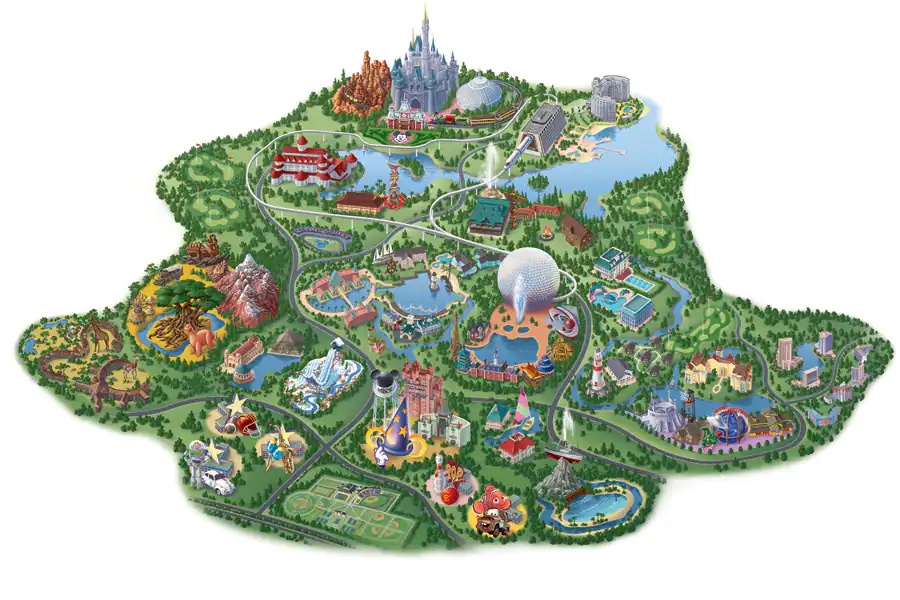 printable disney world resort maps