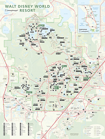 printable disney world road map