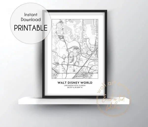 printable disney world road map