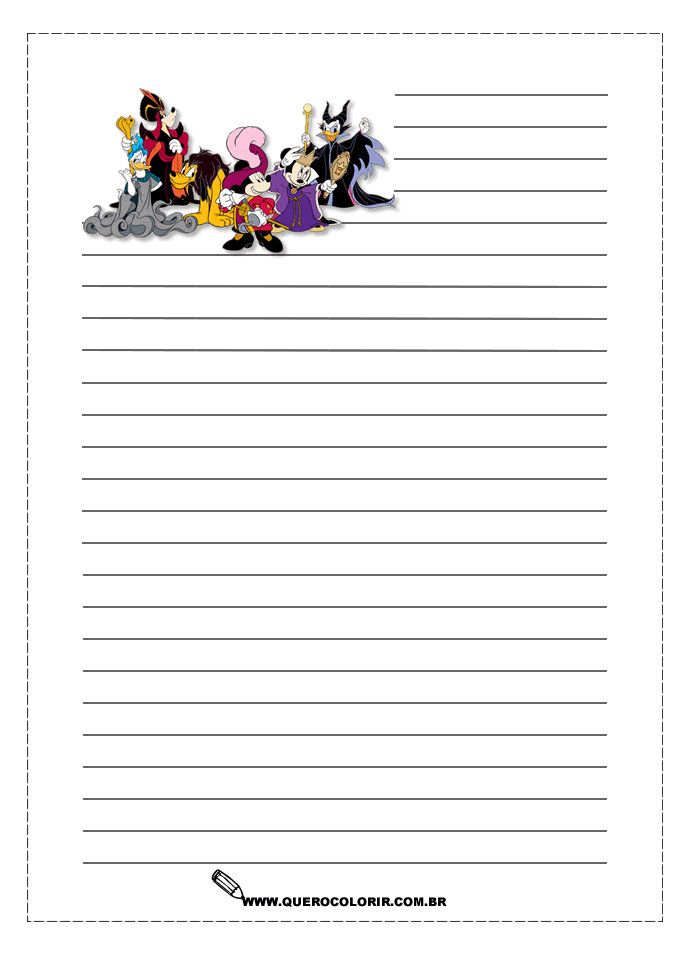 Free Printable Disney Writing Paper Free Printable Disney Writing Paper