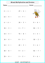 printable division and multiplication worksheets