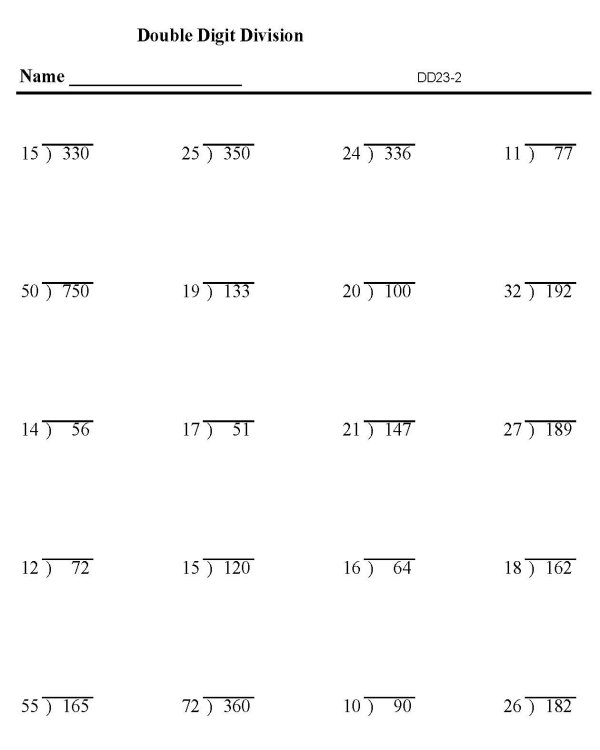BlueBonkers : Division worksheets - Double Digit Division p2 ...