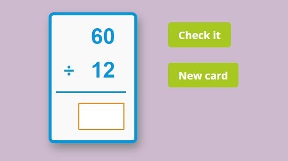 printable division flashcards with answers on back