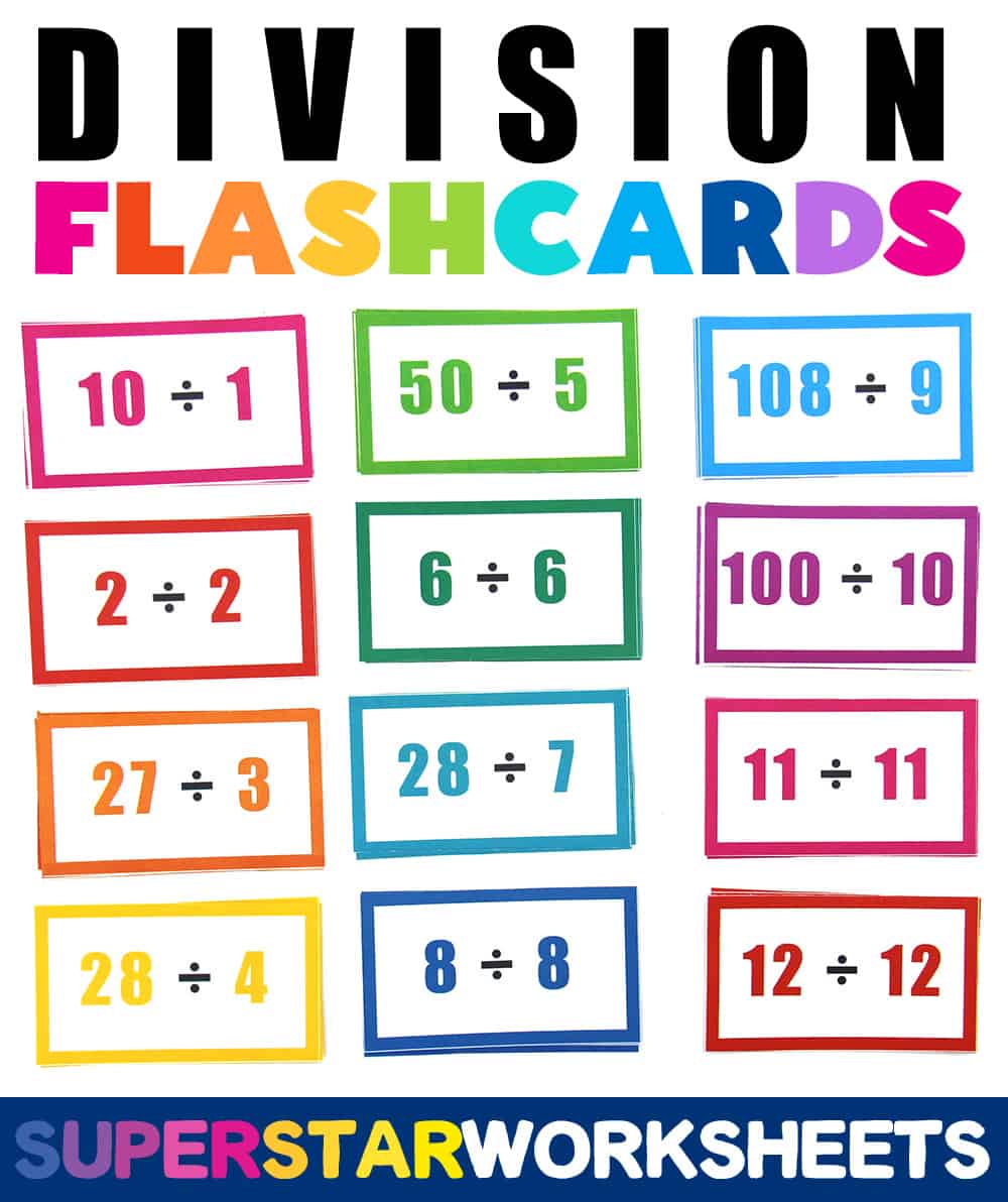 Division Flashcards Worksheets Library Worksheets Library