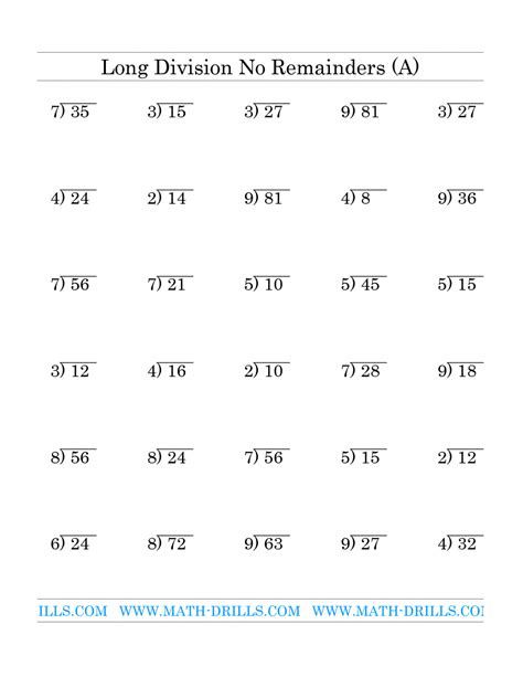 printable division worksheets for 5th grade