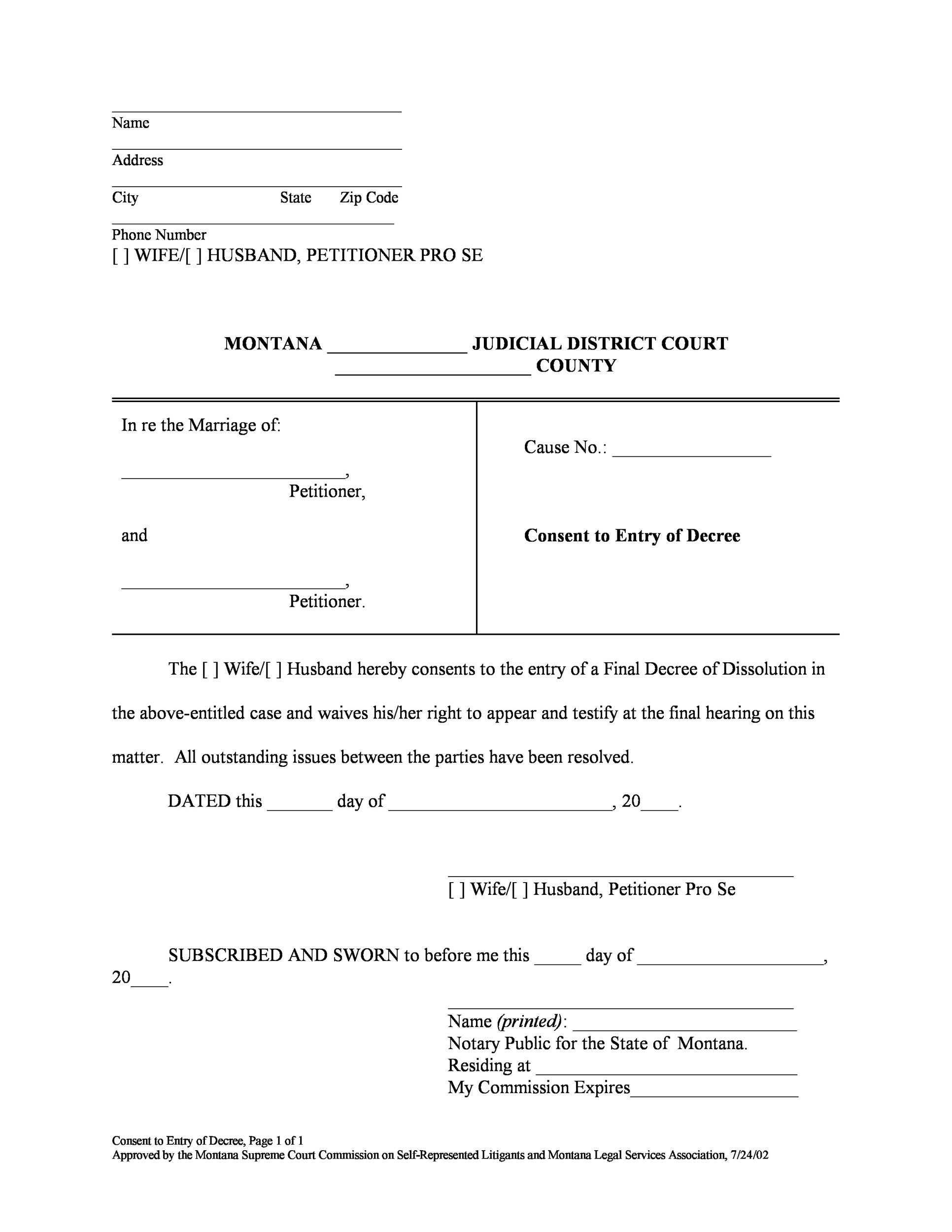 40 Free Divorce Papers (Printable) ᐅ TemplateLab