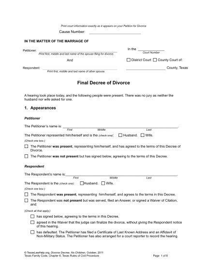 13 divorce papers download - Free to Edit, Download &  Print | CocoDoc