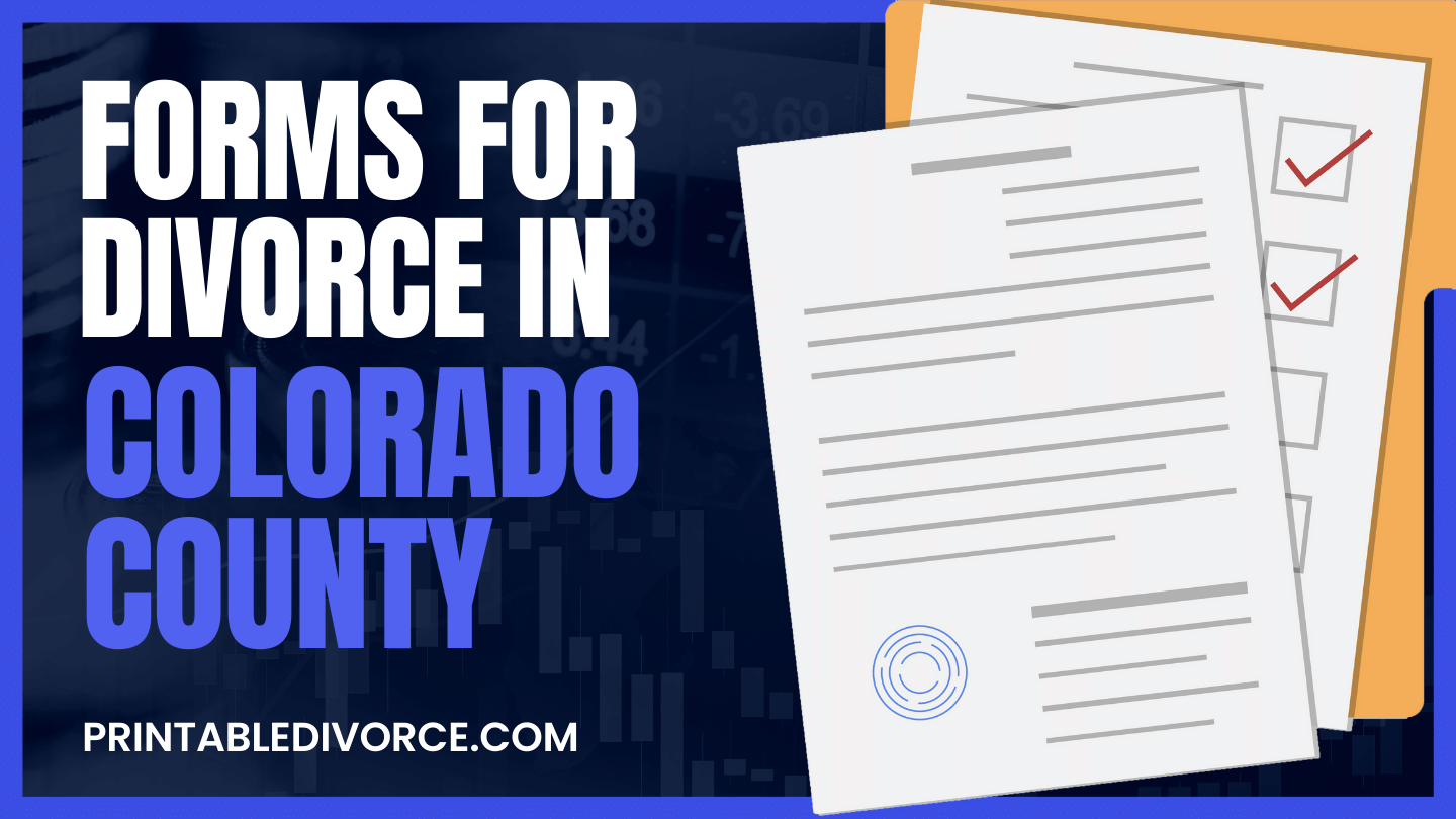 printable divorce papers colorado