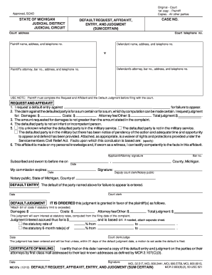 printable divorce papers for michigan
