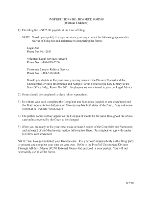 printable divorce papers for ms