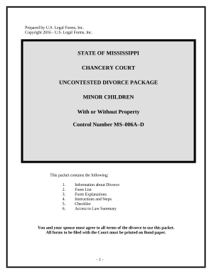 Mississippi Divorce Forms PDF: Complete with ease | airSlate SignNow