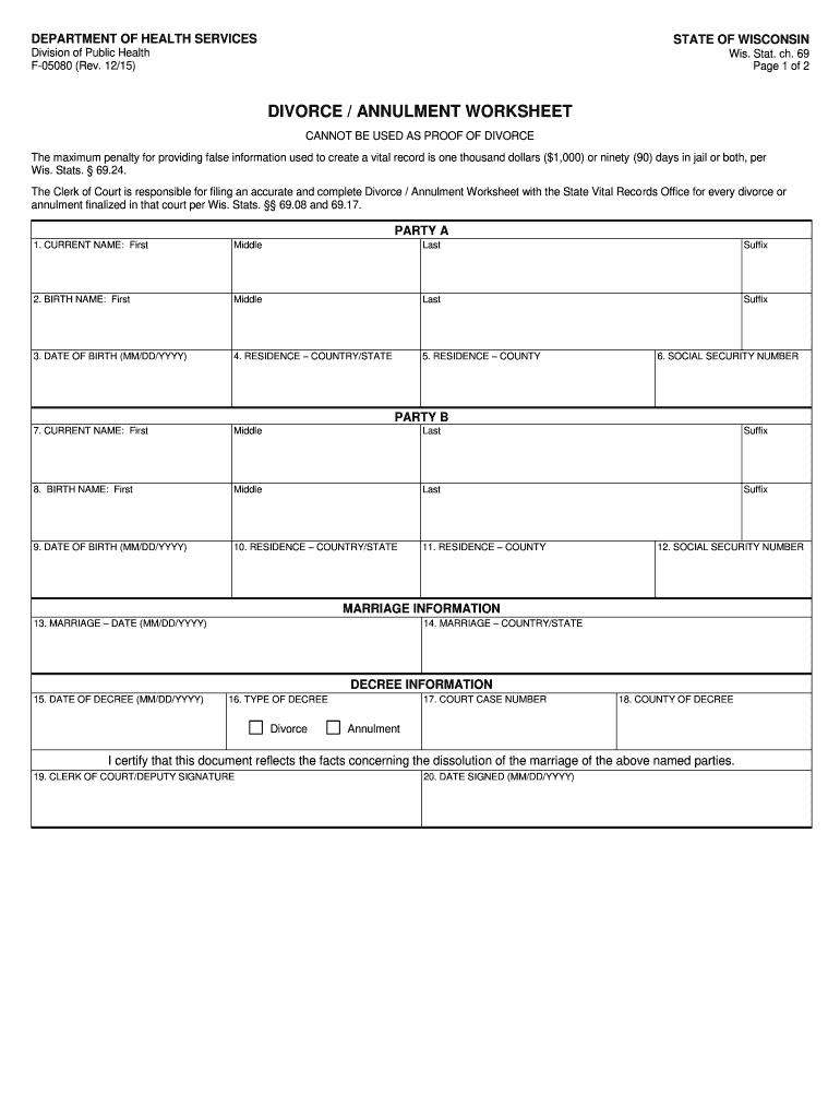 F 05080 - Fill Online, Printable, Fillable, Blank | pdfFiller