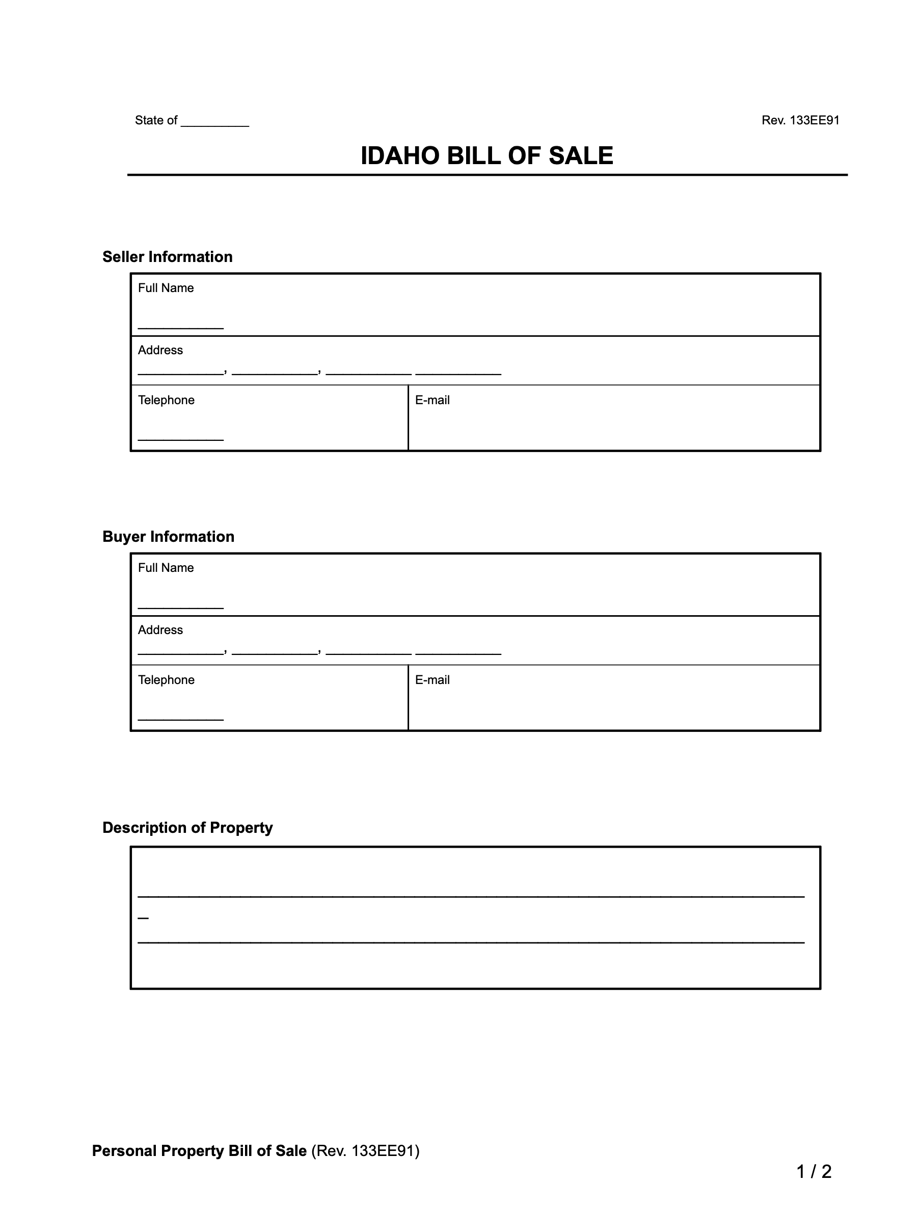 printable divorce papers idaho