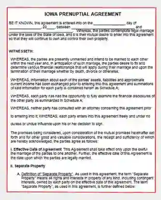 printable divorce papers iowa