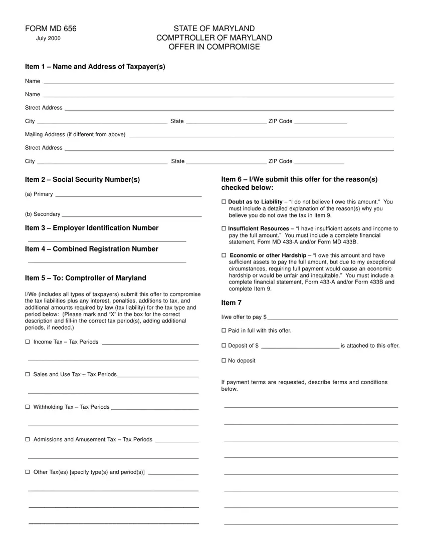 printable divorce papers maryland