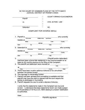 Divorce Papers Download | pdfFiller