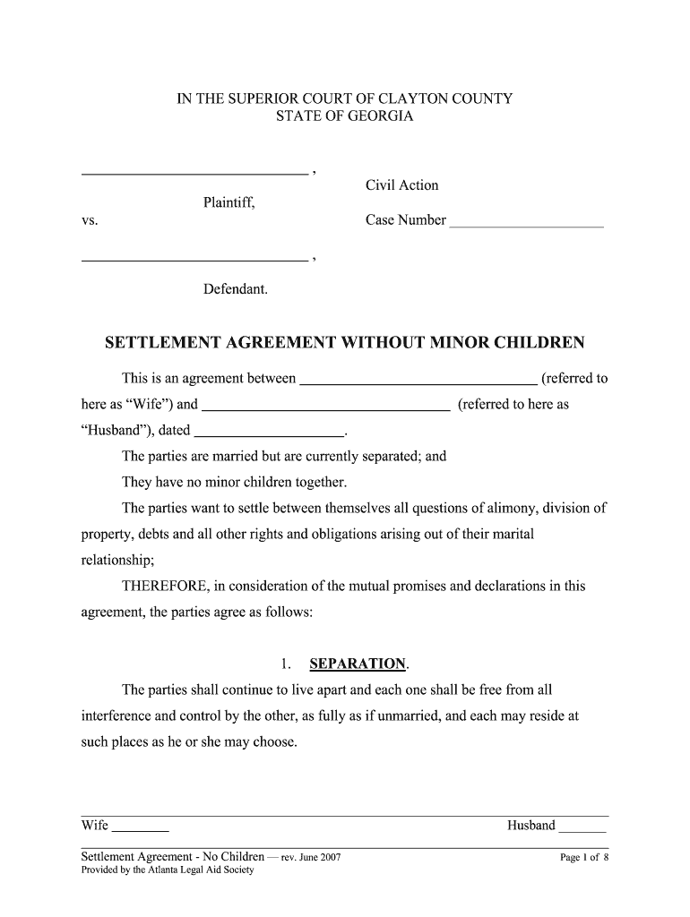 Divorce paper template: Fill out &  sign online | DocHub