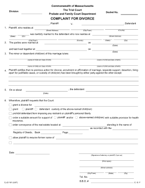 printable divorce papers pdf