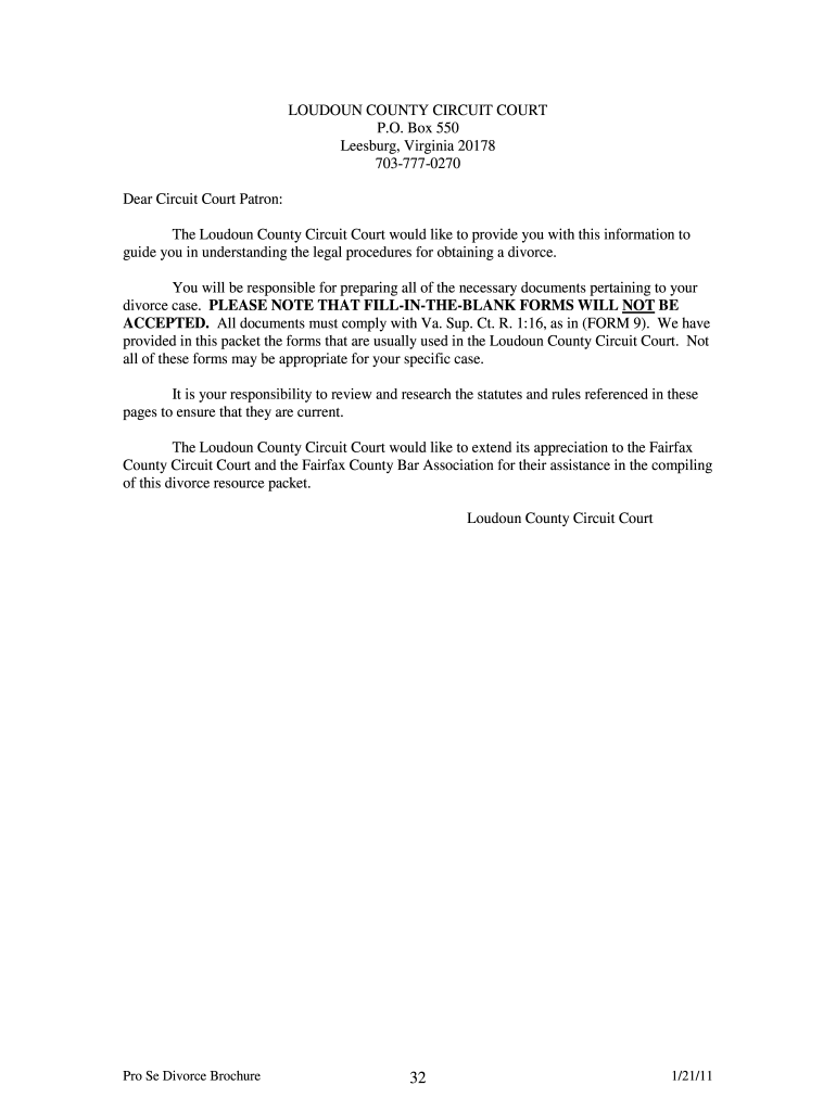 Loudoun Form Circuit Court - Fill Online, Printable, Fillable ...
