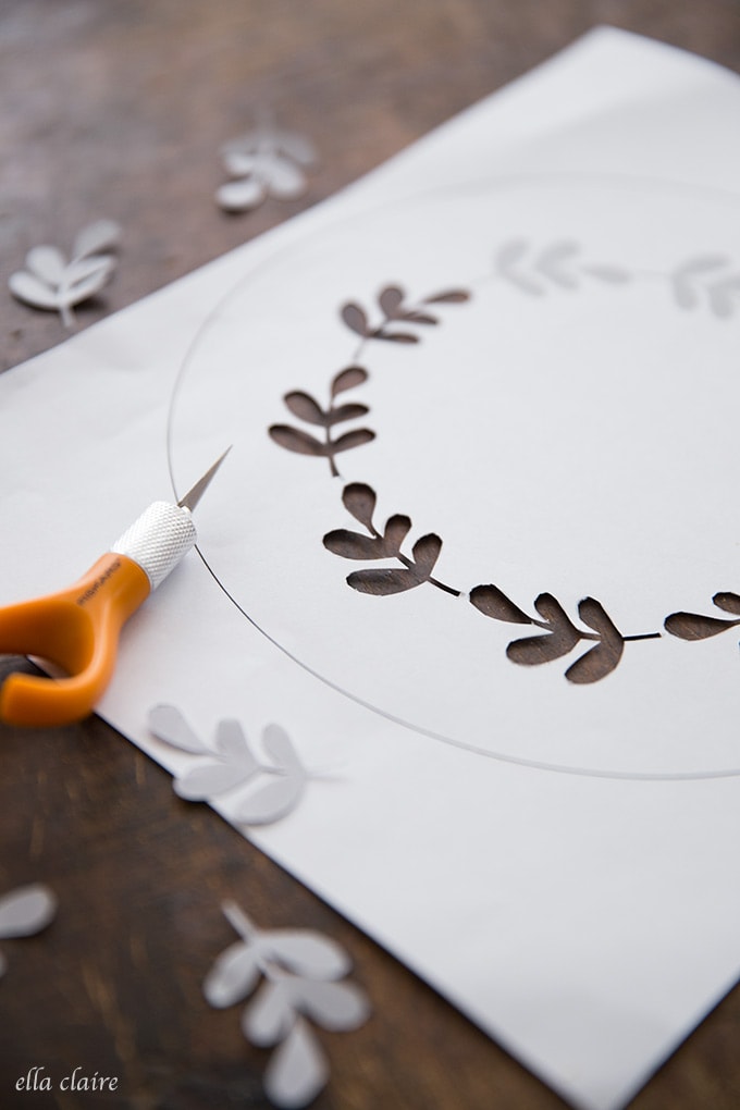 Fall Cake Stencils | Free Printable - Ella Claire &  Co.