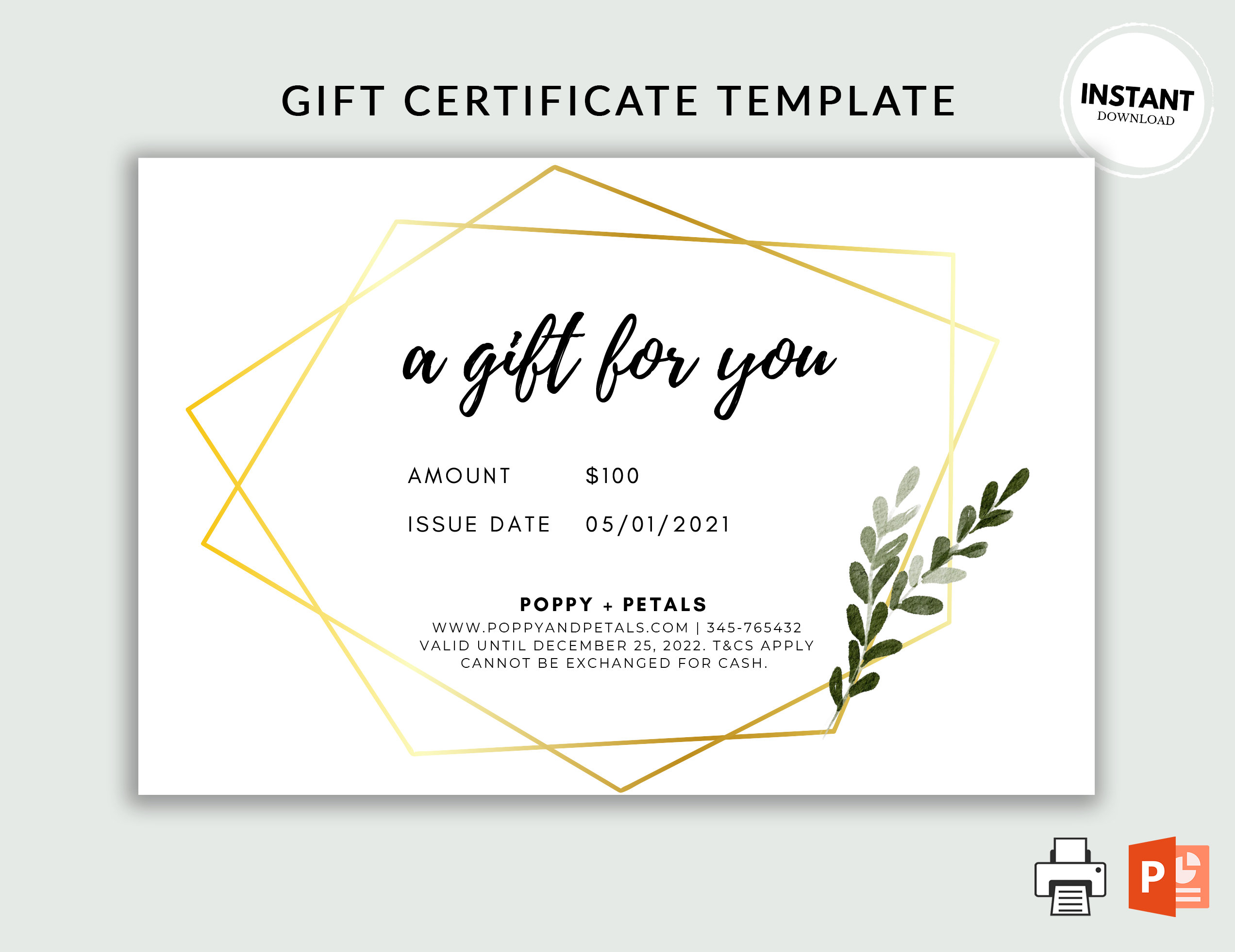 printable do it yourself gift certificates