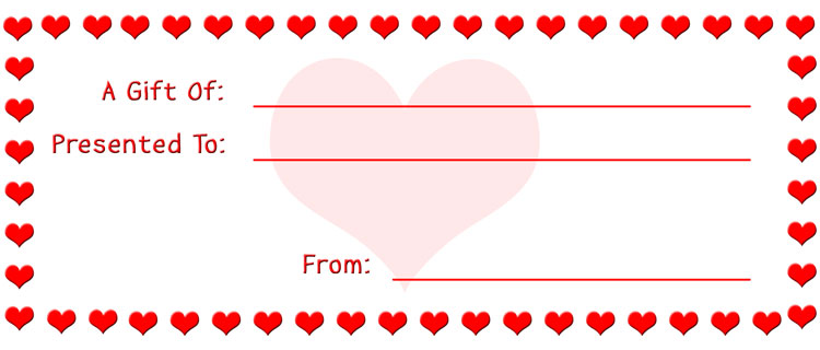 Make Gift Certificates with Printable Homemade Gift Certificates ...