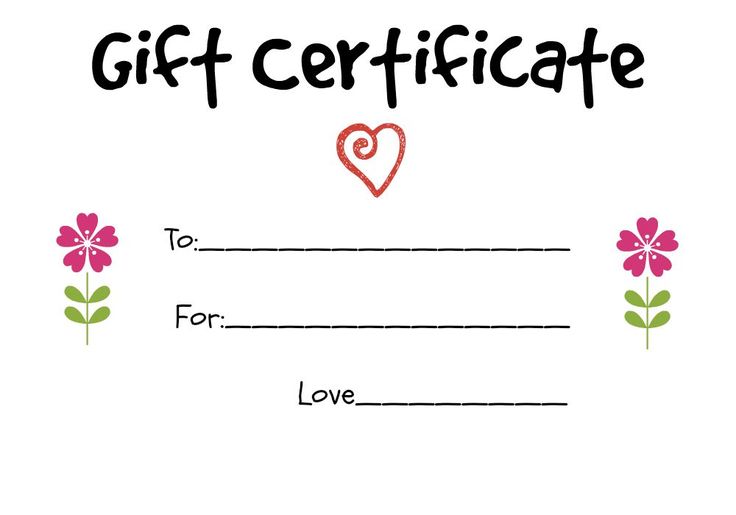 printable do it yourself gift certificates
