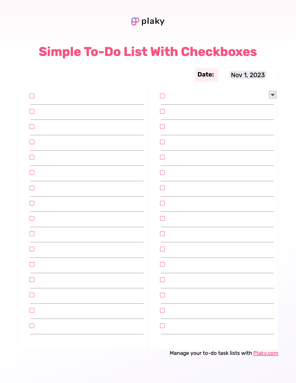 printable do list