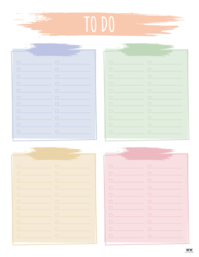 Weekly To Do List Templates-Printable and Easy To Use ⋆ Love Our ...