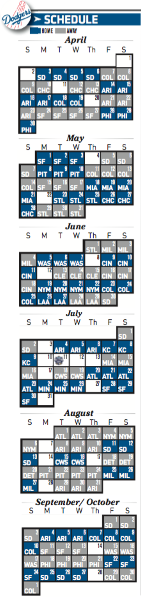printable dodger schedule 2017