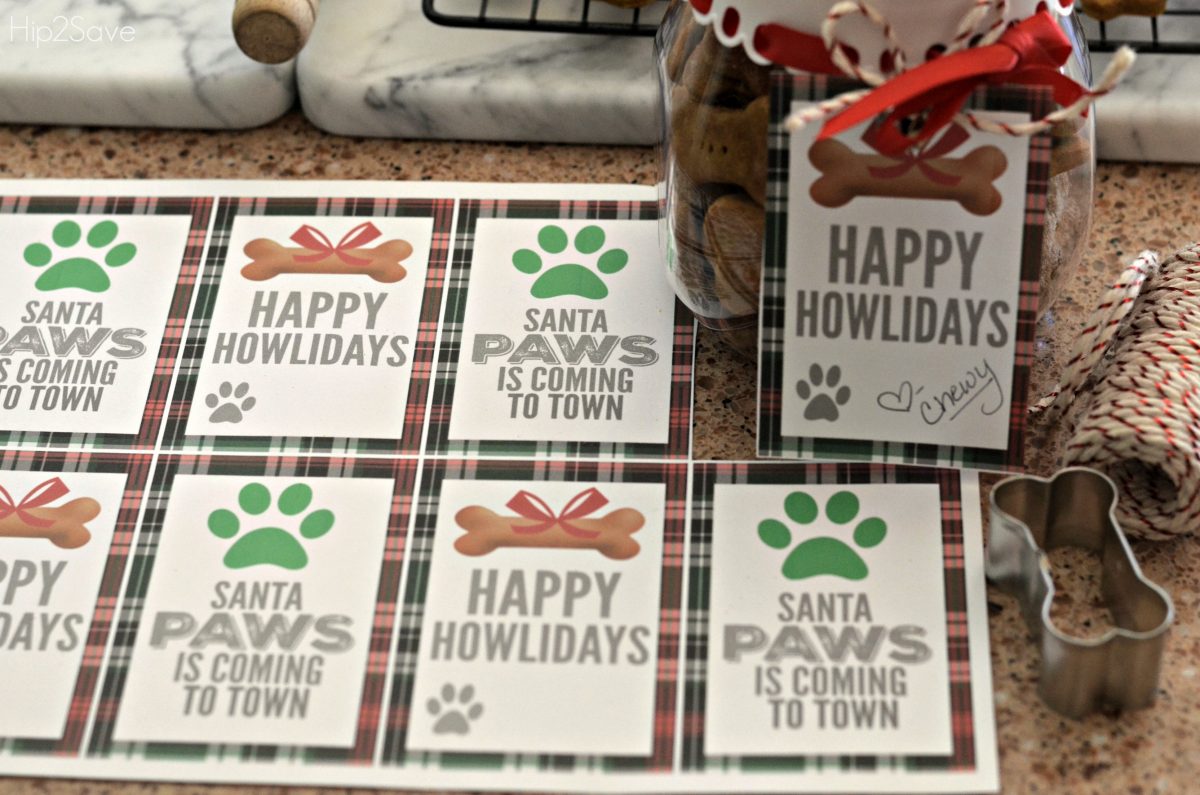 Paw print enclosure card