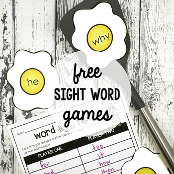 printable dolch word games