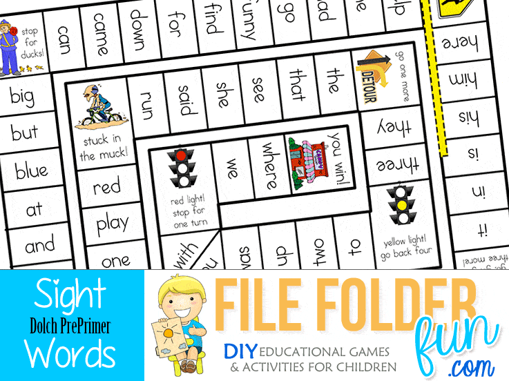 Kindergarten Sight Word Games - File Folder Fun - Worksheets Library kindergarten-sight-word-games-file-folder-fun-worksheets-library