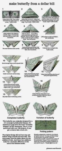 printable dollar bill origami instructions