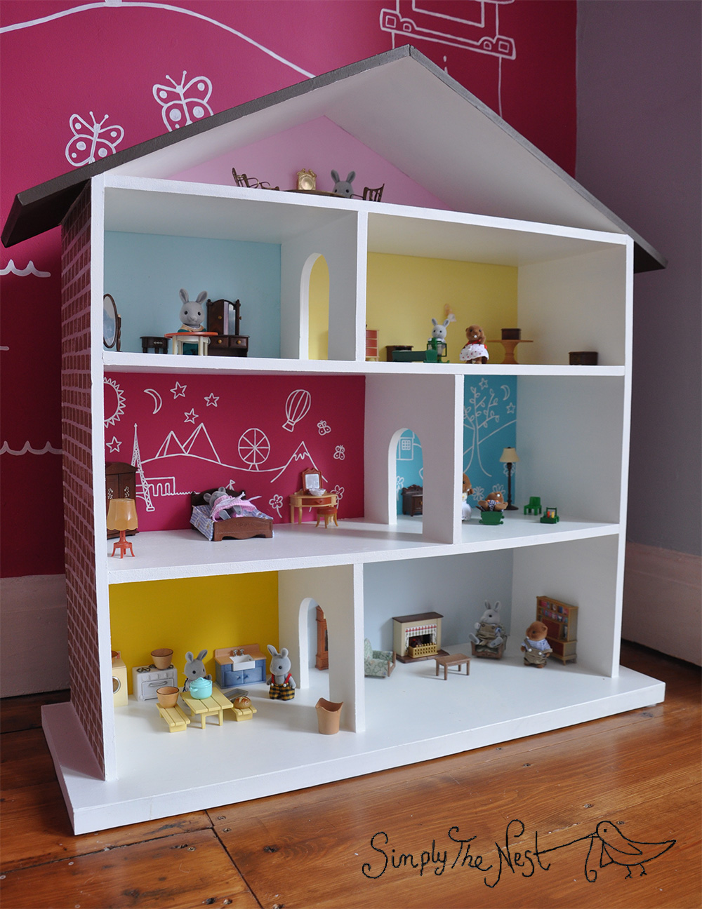 printable dollhouse template