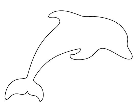 Printable Dolphin Template