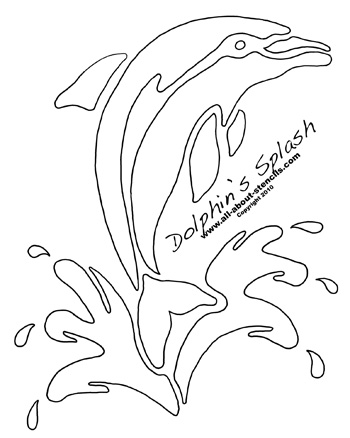 Get a Free Dolphin Stencil and Design a Beach Tote Bag with It!