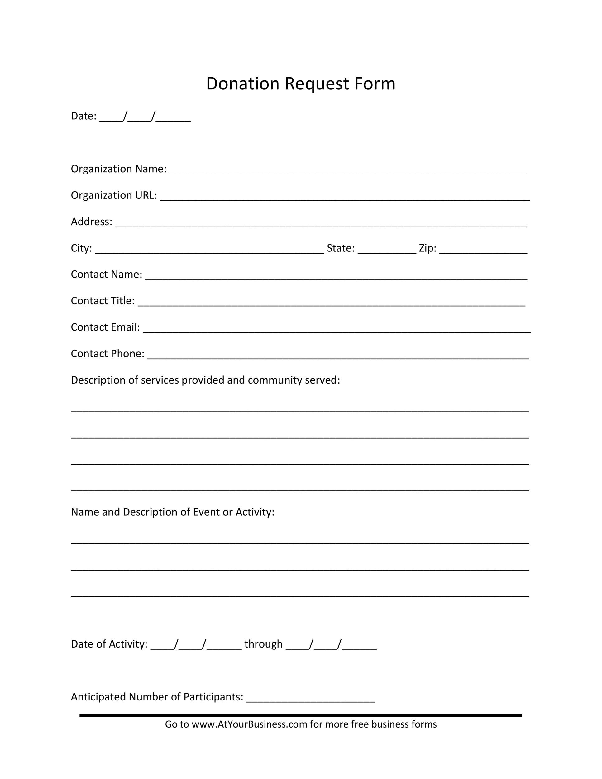 43 FREE Donation Request Letters &  Forms ᐅ TemplateLab