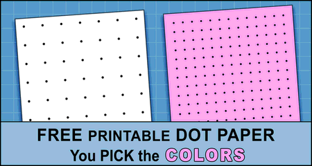 Free Printable Dot Paper: Dotted Grid Sheets (PDF &  PNG) - DIY ...