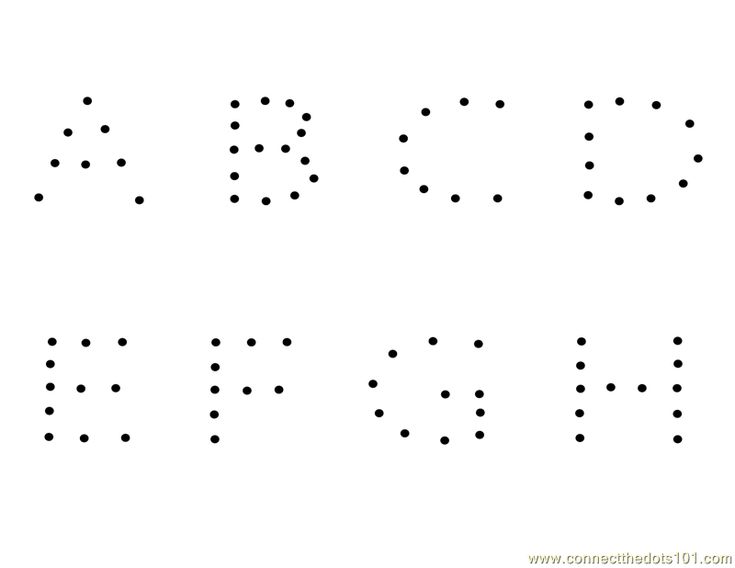 printable dot to dot alphabet letters