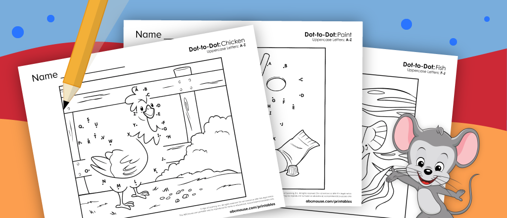 Alphabet Dot to Dot Worksheets (Free Printables) | ABCmouse