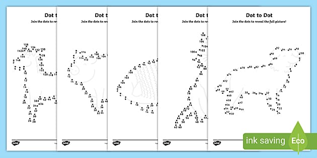 printable dot to dot counting in 2s