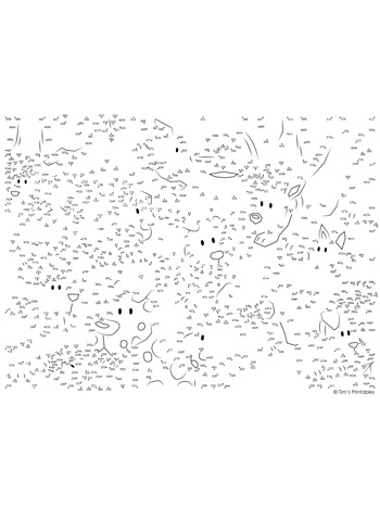 printable dot to dot dog